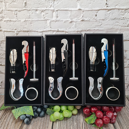 ABC - 3 acc metalico con descorchador (se324)