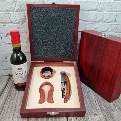[SE315] ABC - set de vino caja madera 3 accesorios (se315)